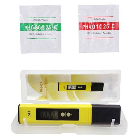 pH meter PH02 ATC with calibration solution