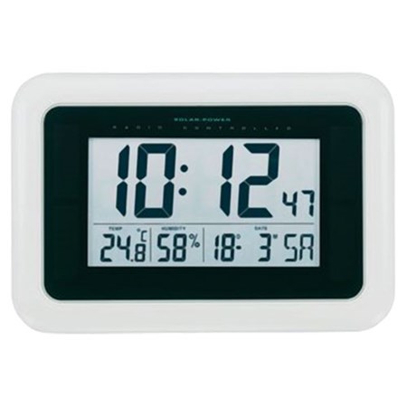 Wall clock LCD digital Solar
