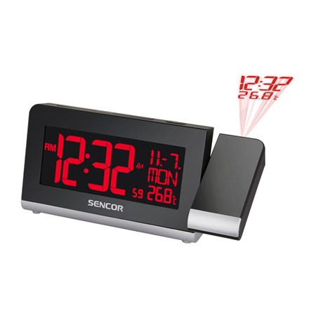 Clock with alarm clock SENCOR SDC 8200 projection