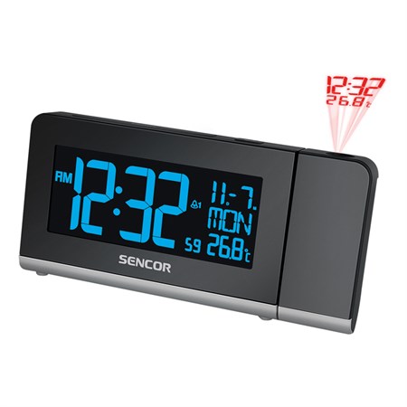 Clock with alarm clock SENCOR SDC 8200 projection