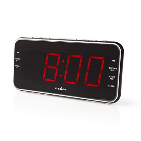 Alarm clock NEDIS CLAR004BK