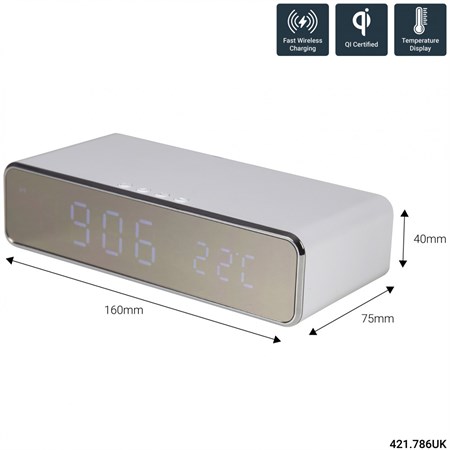 Alarm clock AV: Link Recharge white