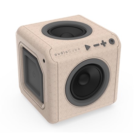 Reproduktor Bluetooth ALLOCACOC AudioCube Portable Wood