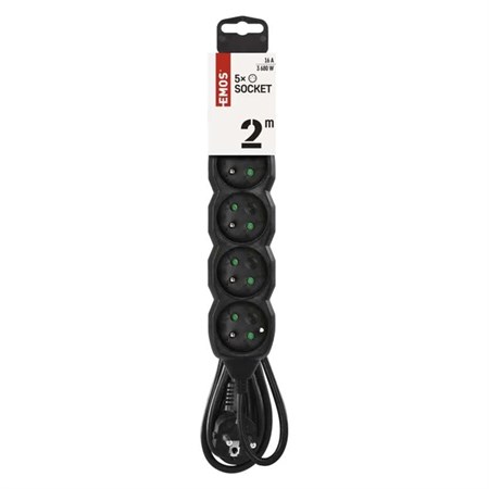Extension lead 5 sockets 2m EMOS PC0512