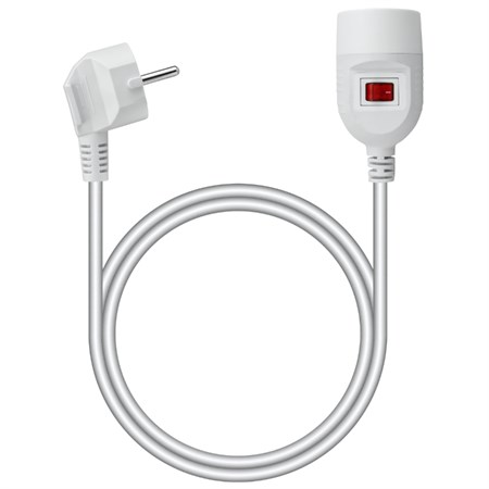 Extension cable 1 socket 3m DPM PS63W