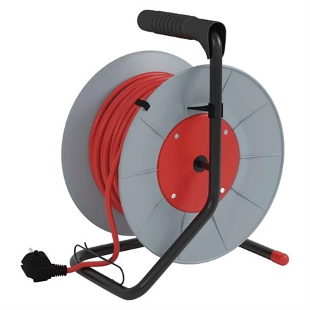 Extension cable on drum - 4 sockets 25m EMOS P194252
