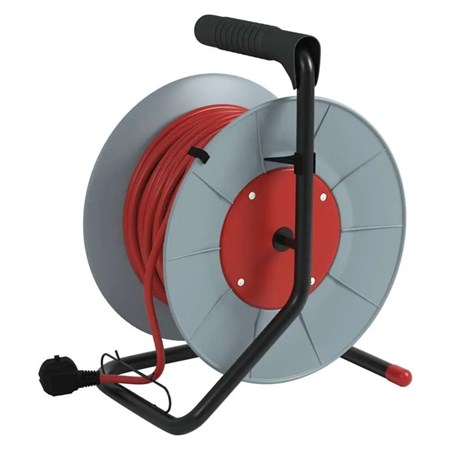 Extension cable on drum - 4 sockets 25m EMOS P19425