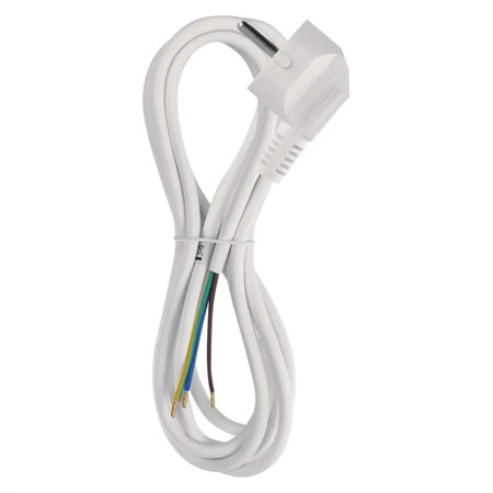 Power cord PVC 3x0,75mm 2m white
