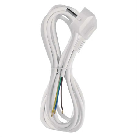Power cord PVC 3x0,75mm 3m white