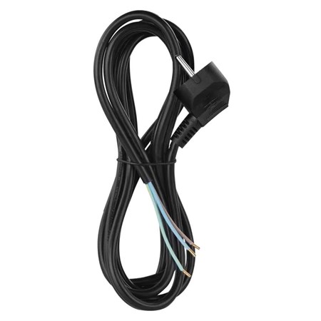 Power cord PVC 3x0,75mm 2m black