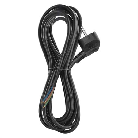 Power cord PVC 3x1,0mm 5m black