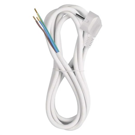 Power cord PVC 3x1,5mm 3m white