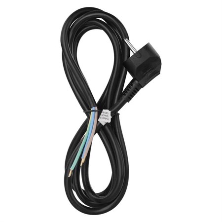 Power cord PVC 3x1,5mm 2m black
