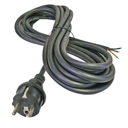 Power cord rubber 3x1,0mm2 5m black