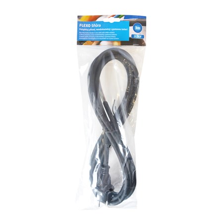 Power cord rubber 3x2,5mm 3m black