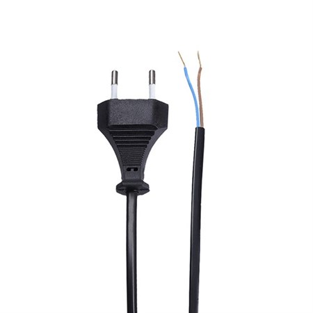 Flexo rubber cord 2x0.75mm2 2m black SOLIGHT PF15