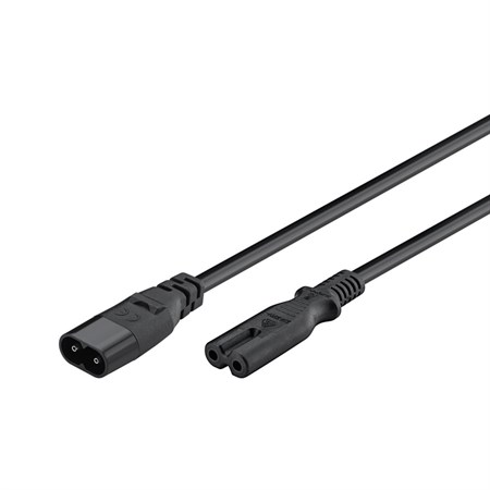 Extension cable C7/C8 GOOBAY 97201 2m Black