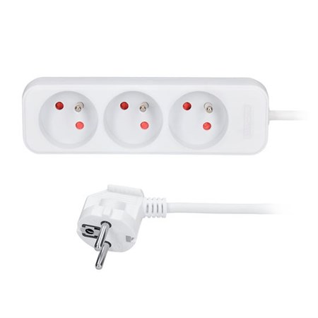 Extension cable 3 sockets 2m SOLIGHT PP02