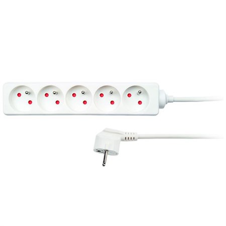 Extension cable 5 sockets 1.5m SOLIGHT PP40