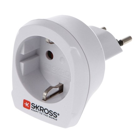 Travel adapter SKROSS PA24 from the Czech Republic for use in Switzerland