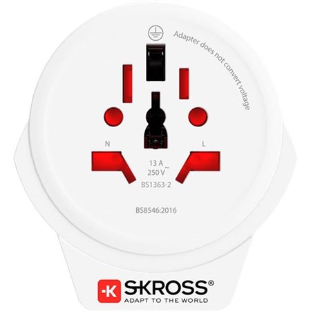 Travel adapter SKROSS PA30 USB for foreigners in the Czech Republic