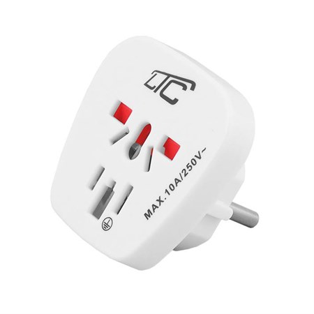Travel adapter LTC LX6032 universal from the Czech Republic for 150 countries