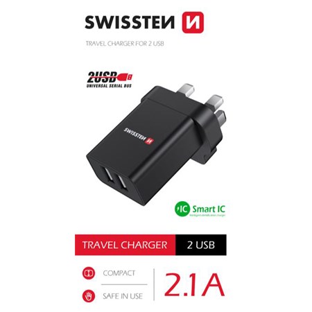 Travel adapter SWISSTEN 22045200 for use from the Czech Republic in Great Britain