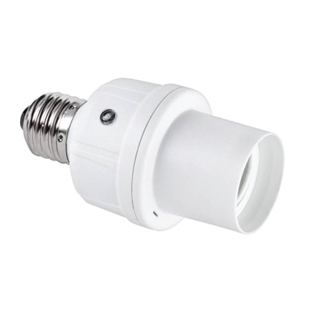 Lightbulb socket with dusk sensor E27