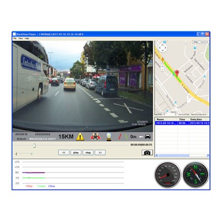 Kamera do auta s GPS super HD černá skříňka SmartCam 1296P čip A7