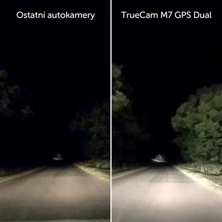 Kamera do auta TRUECAM M7 GPS Dual (s hlásením radarov)