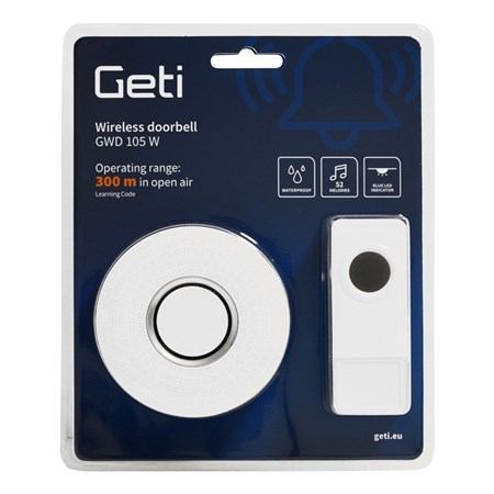 Wireless doorbell GETI GWD105W