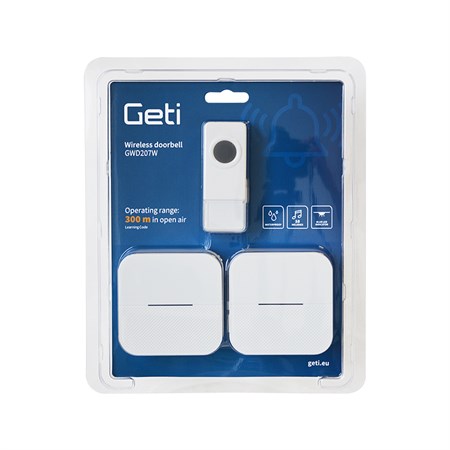 Wireless doorbell GETI GWD207W set