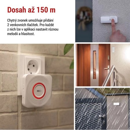GoSmart Wireless Doorbell P5735WS for socket with WiFi