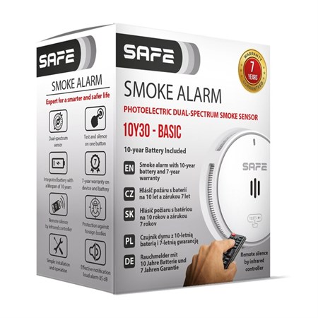 Detektor kouře SAFE 10Y30-BASIC