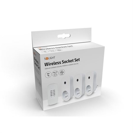Wireless sockets SOLIGHT DY09 3 + 1