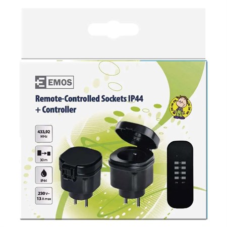 Wireless sockets EMOS 2+1