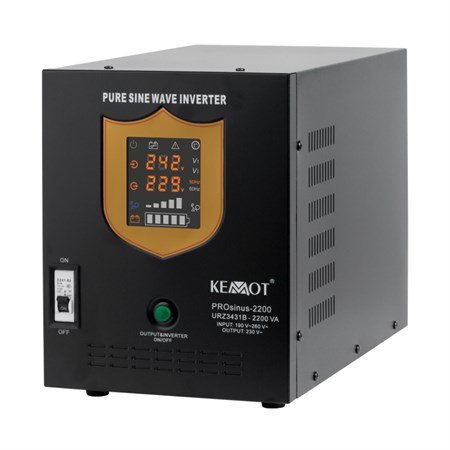 Backup power supply KEMOT PROsinus-2200 1600W 12V Black