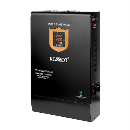 Zdroj záložný KEMOT PROsinus-5000/48 3500W 48V Black nástenný