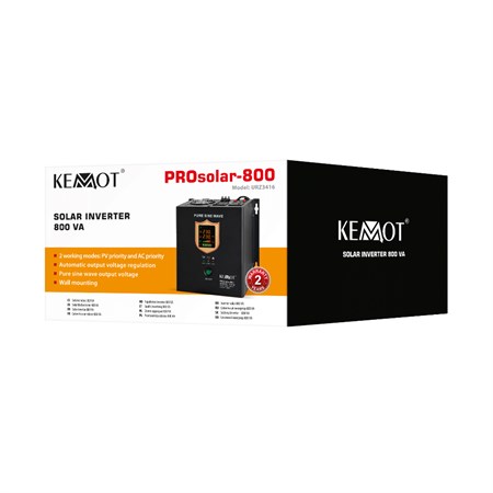 Měnič napětí KEMOT PROsolar-800 500W 12V Black