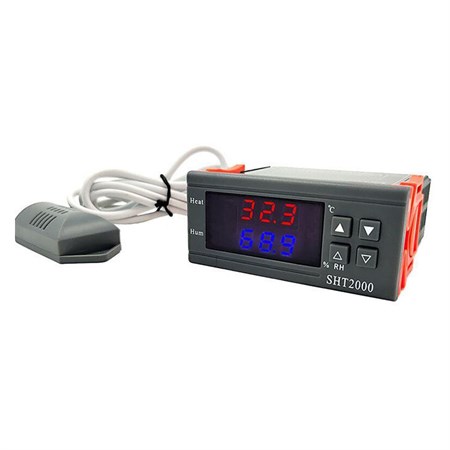 Digital thermostat and hygrostat SHT2000, 230VAC power supply