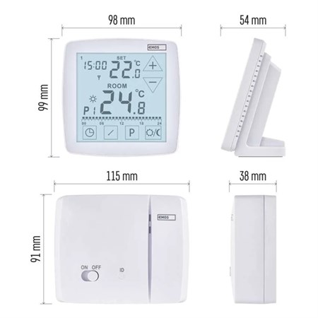 EMOS P56A11 programmable wireless thermostat OpenTherm