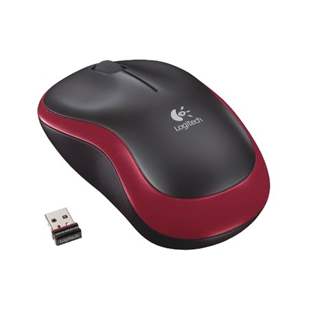 Wireless mouse LOGITECH M185 Red