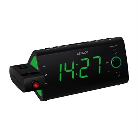 Radio alarm clock SENCOR SRC GN 330 Green projection
