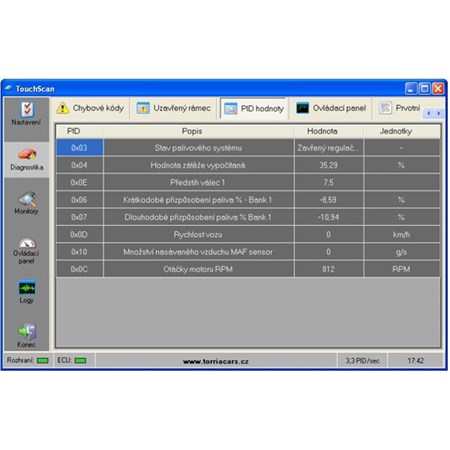 Autodiagnostics TouchScan in Czech on CD - ELM 327 - DIAG