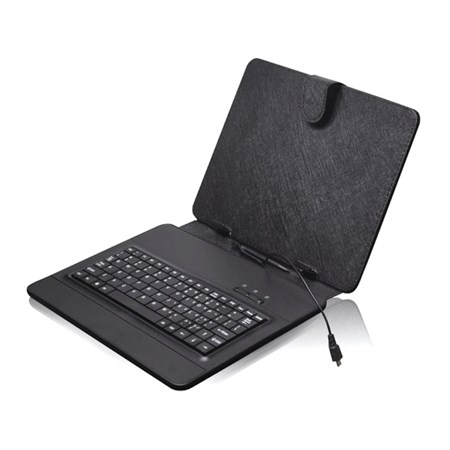 Pouzdro na tablet 10'' s klávesnicí s mini/micro USB, černé