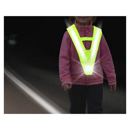 Reflective warning vest S.O.R. COMPASS 01551 children's V type