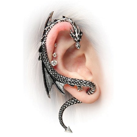 Dračí náušnice C pravé ucho