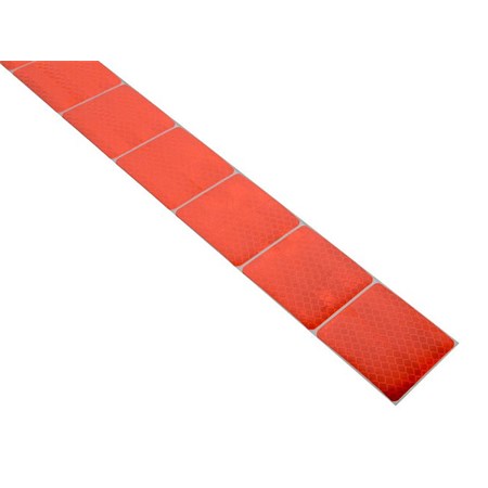 Reflexná páska samolepiaca delená 5m x 5cm červená COMPASS 01549
