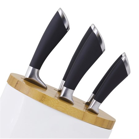 Knife set G21 DESIGN in ceramic block, 5 pieces