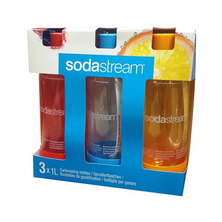 Sodastream bottle TriPack Orange/Red/Green